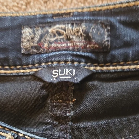 Silver Jeans Women's Dark Blue Skinny Jeans - Picture 2 of 5